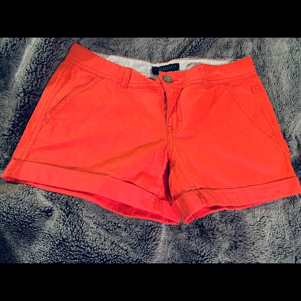 Midi twill shorts